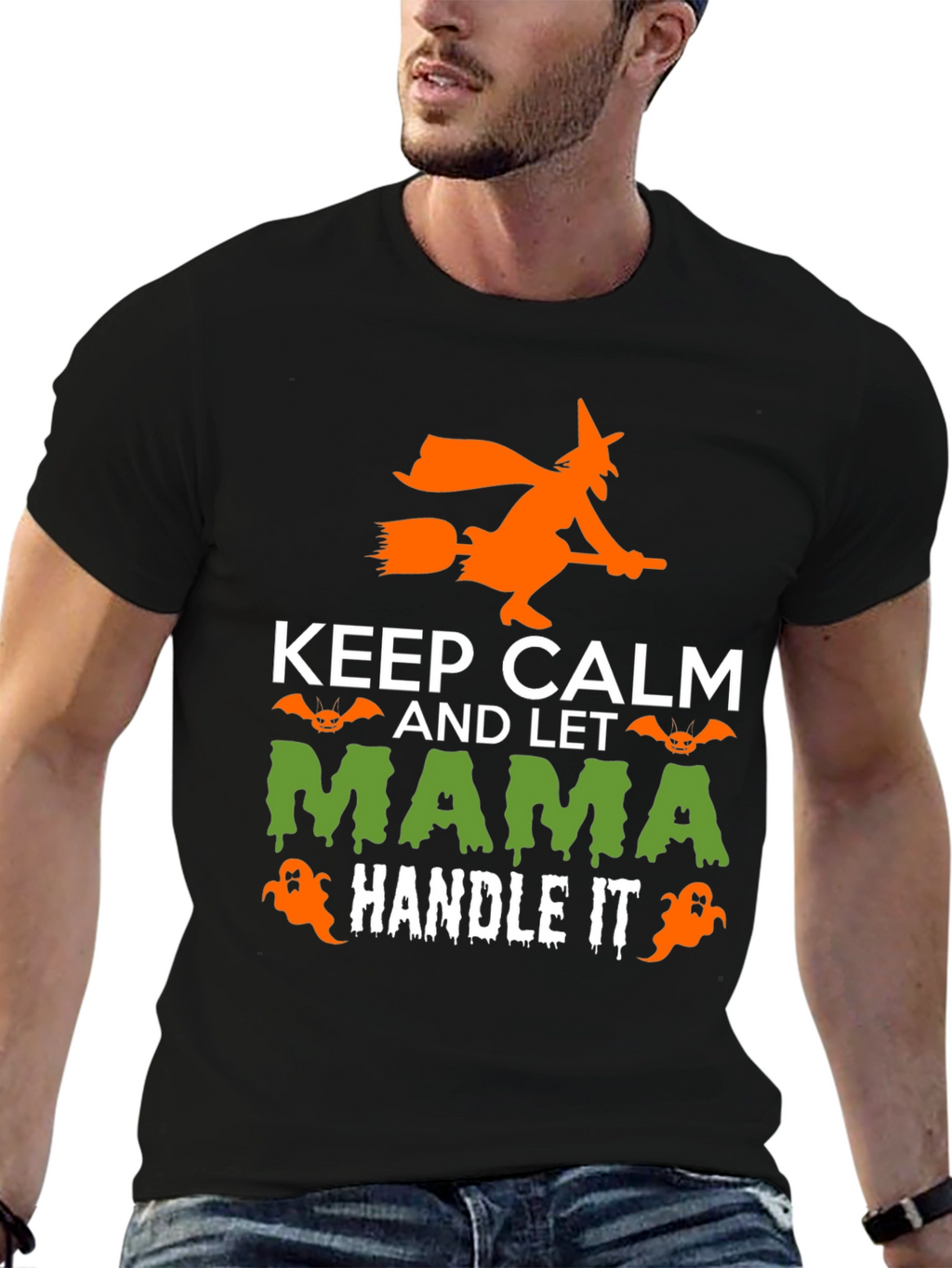 Keep Calm Mama Handle It Halloween T-Shirt