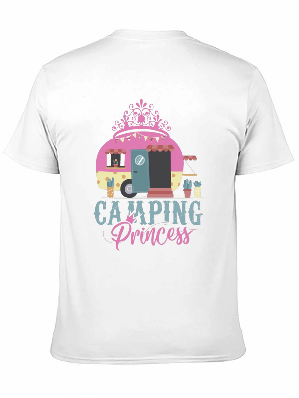 Camping Princess Graphic Tee - Black