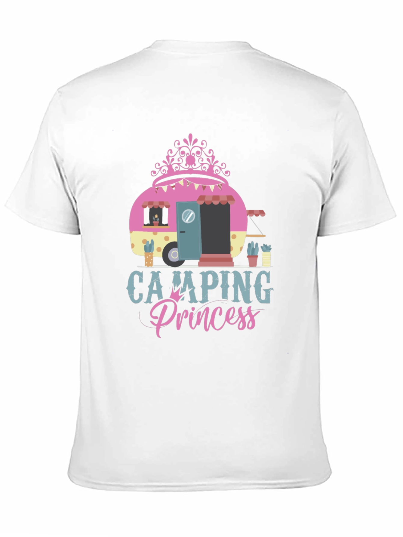 Camping Princess Graphic Tee - Black