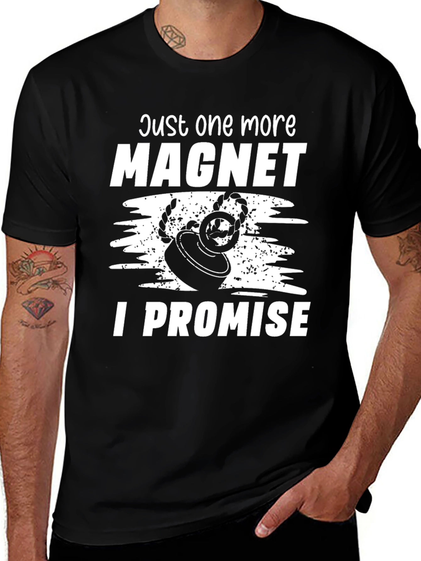 Just One More Magnet T-Shirt - Fishing Hobby Tee
