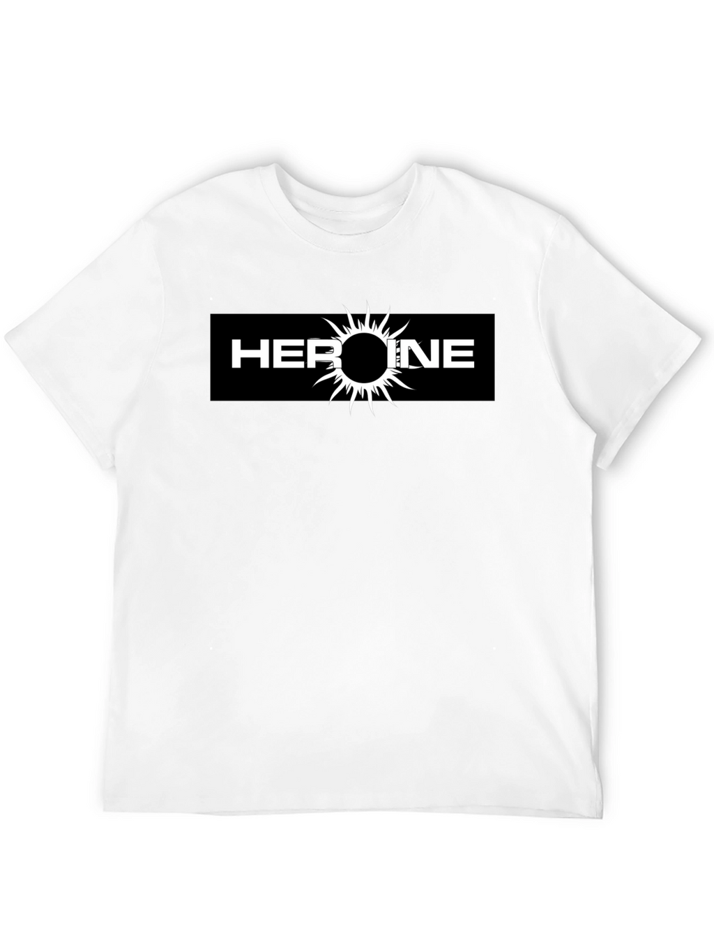 Heroine Graphic Tee - Black Cotton T-Shirt