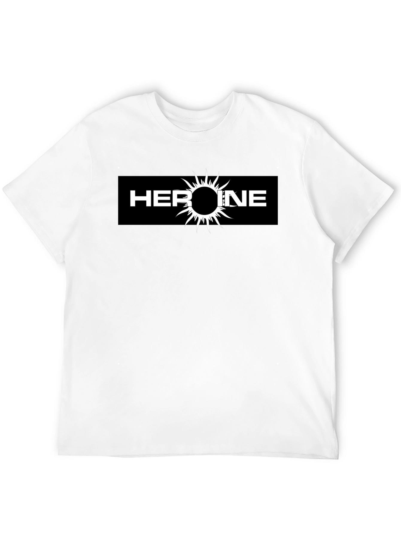 Heroine Graphic Tee - Black Cotton T-Shirt
