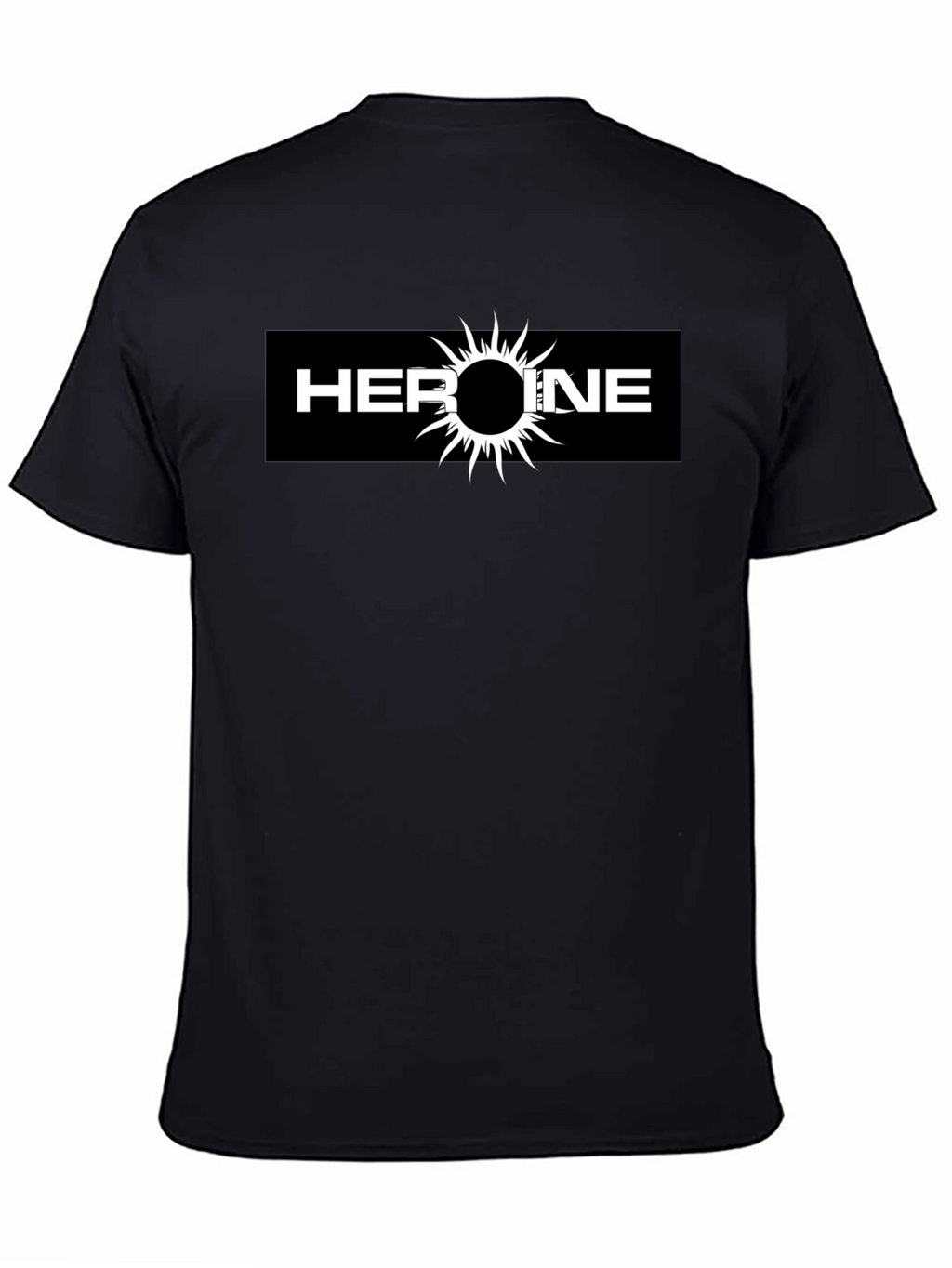Heroine Graphic Tee - Black Cotton T-Shirt