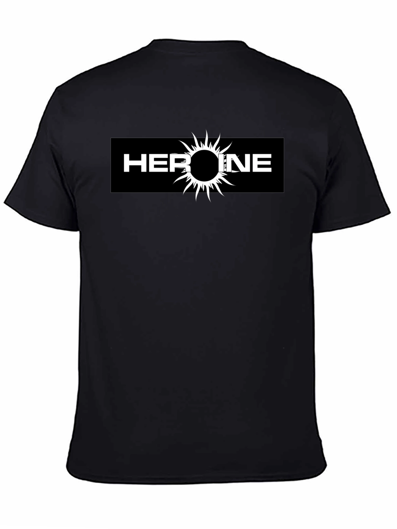 Heroine Graphic Tee - Black Cotton T-Shirt