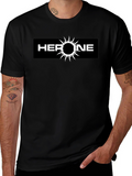 Heroine Graphic Tee - Black Cotton T-Shirt