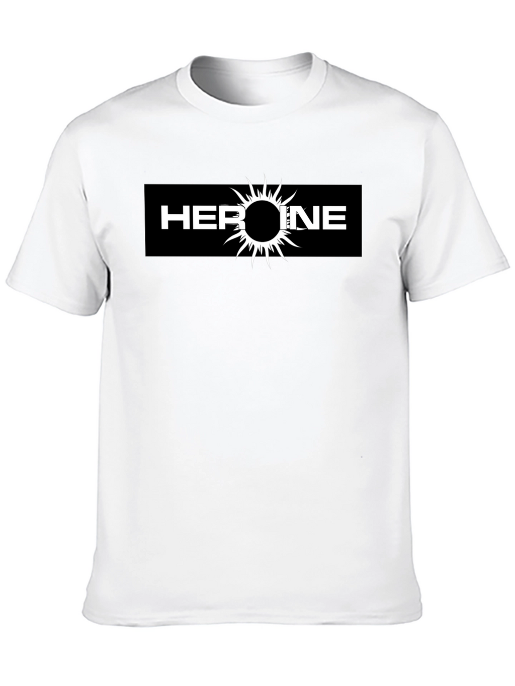 Heroine Graphic Tee - Black Cotton T-Shirt