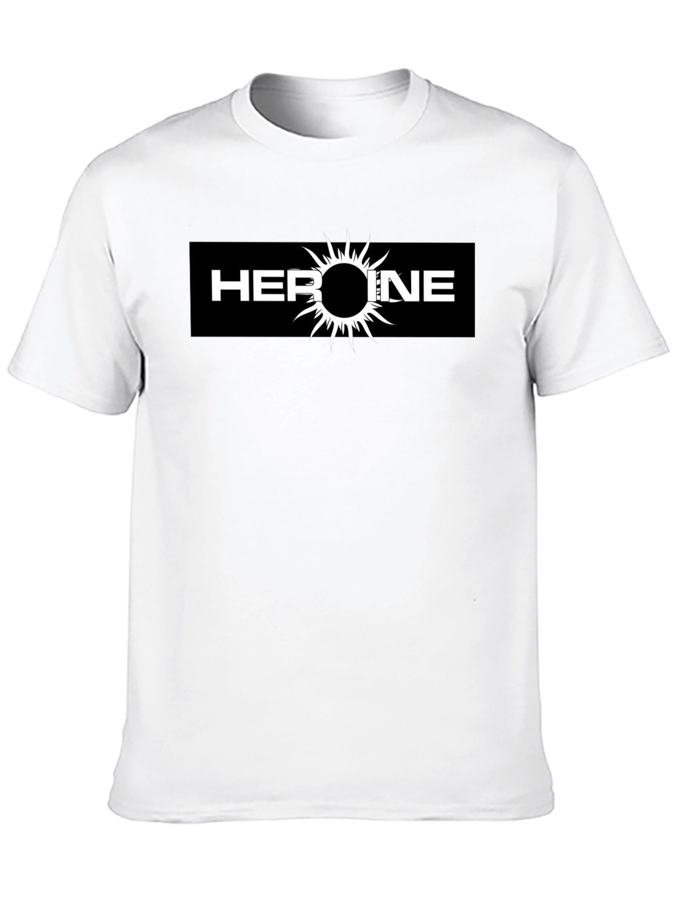 Heroine Graphic Tee - Black Cotton T-Shirt