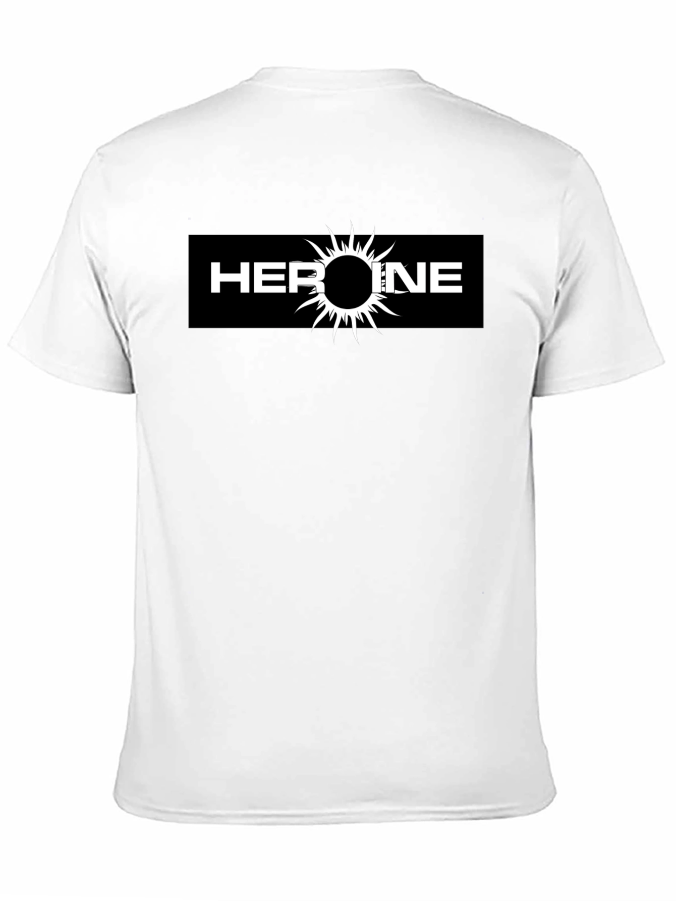 Heroine Graphic Tee - Black Cotton T-Shirt
