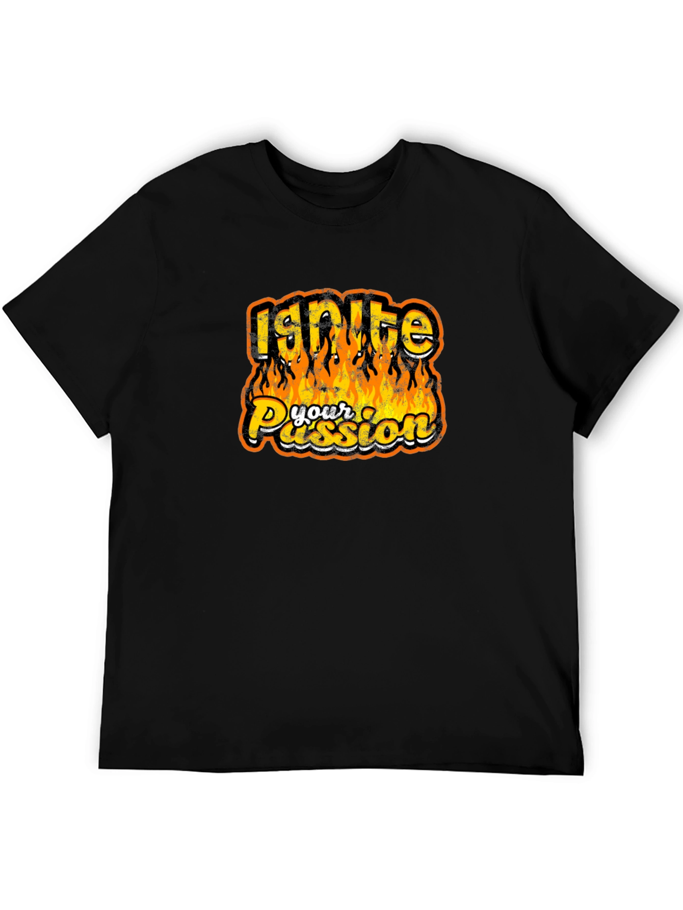 Ignite Your Passion Graphic Tee - Bold & Fiery Design