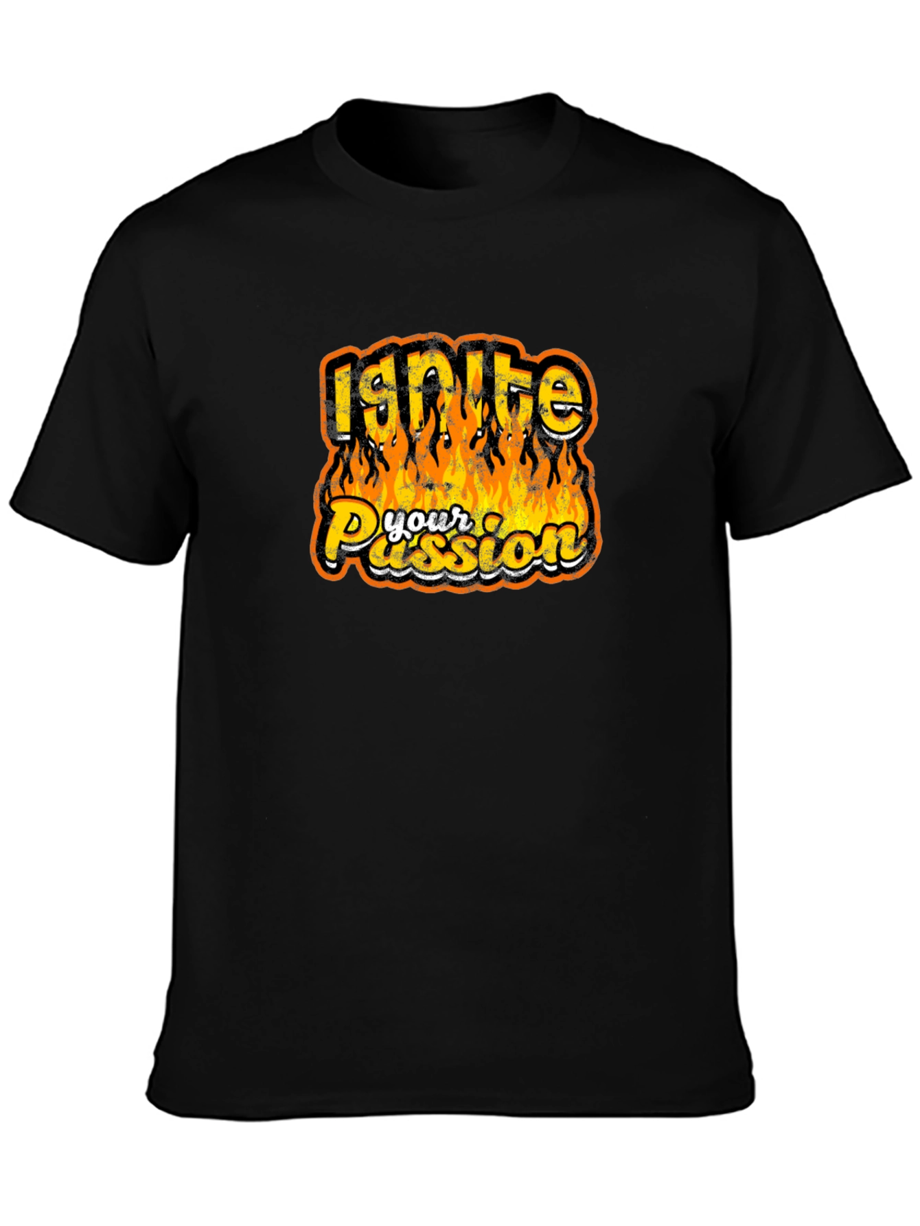 Ignite Your Passion Graphic Tee - Bold & Fiery Design