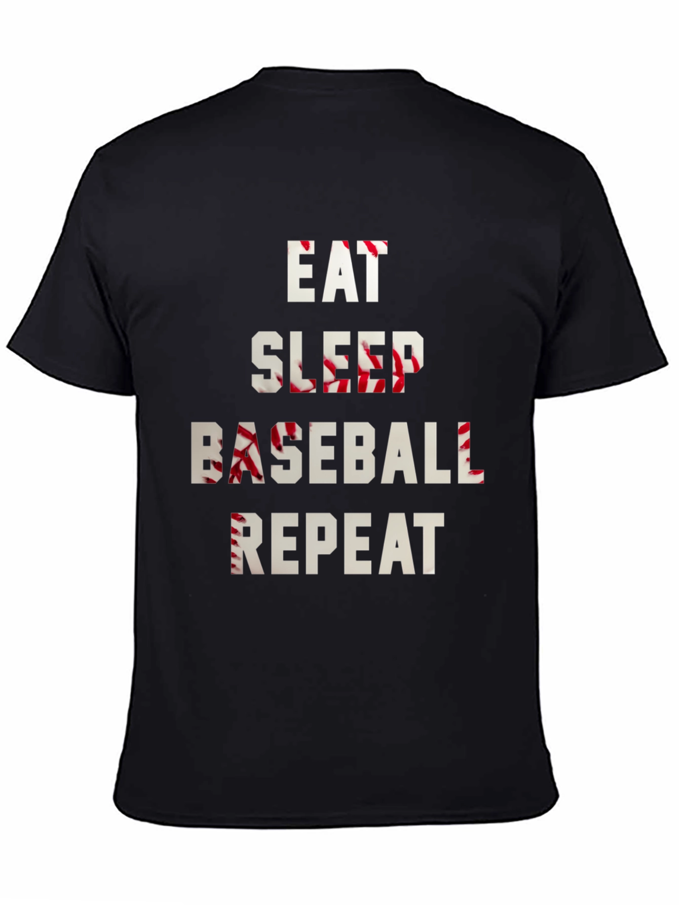Eat Sleep Baseball Repeat Graphic Tee