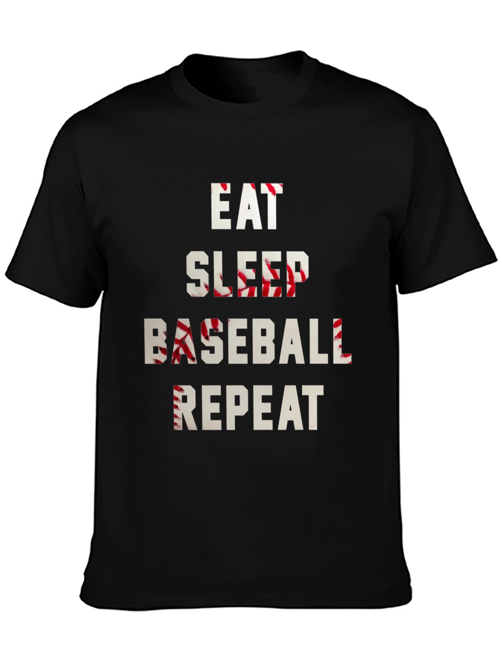 Eat Sleep Baseball Repeat Graphic Tee