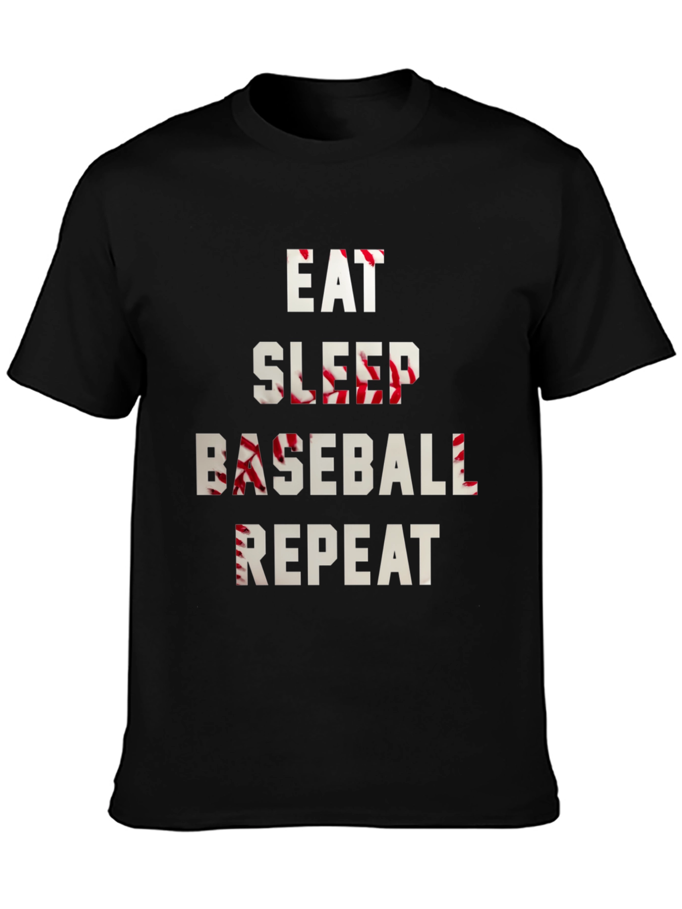 Eat Sleep Baseball Repeat Graphic Tee