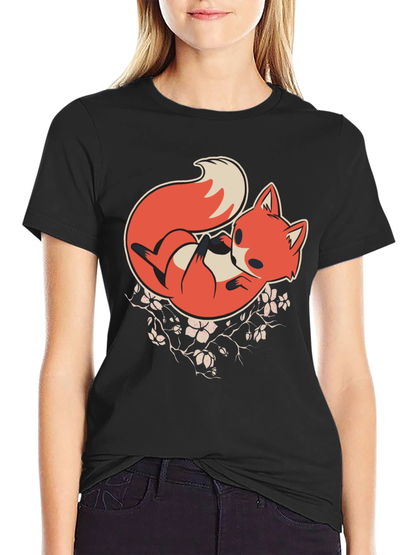 Cute Fox Graphic Tee - Stylish Animal Print T-Shirt