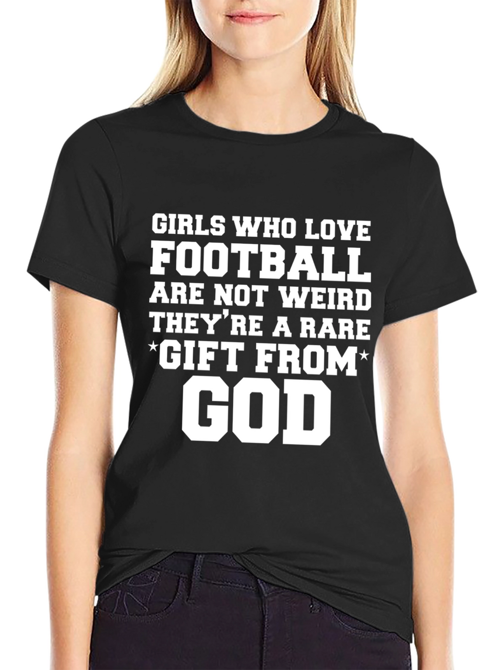 Girls Who Love Football T-Shirt