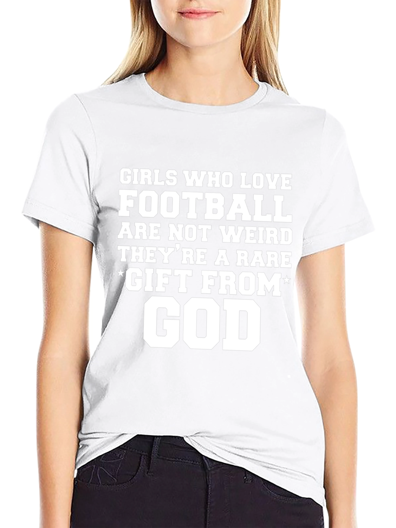 Girls Who Love Football T-Shirt