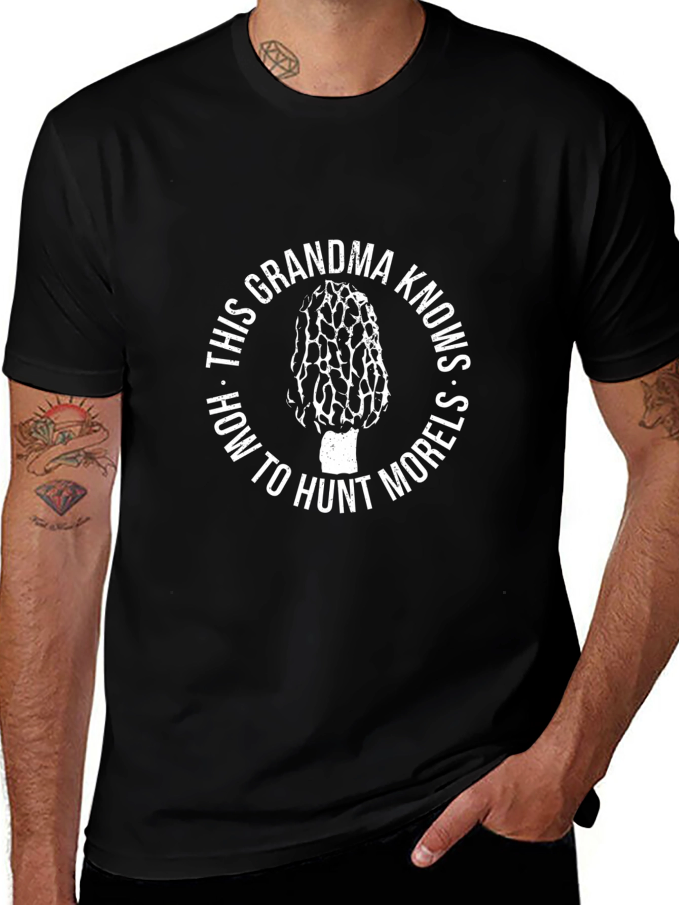 Grandma Morel Mushroom Hunter T-Shirt