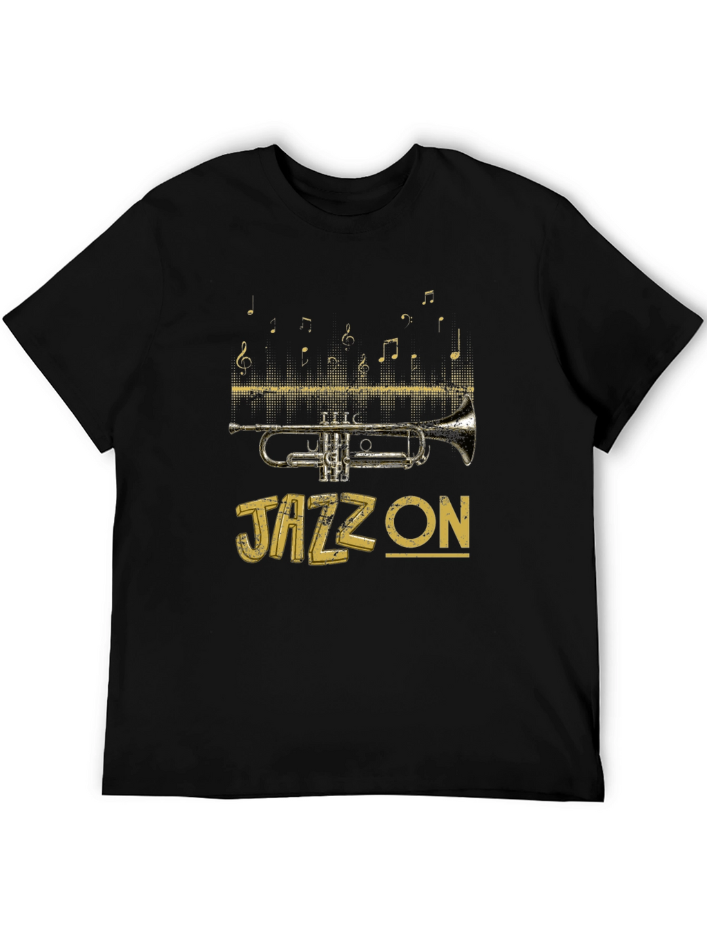 Jazz On T-Shirt - Trumpet Musical Tee