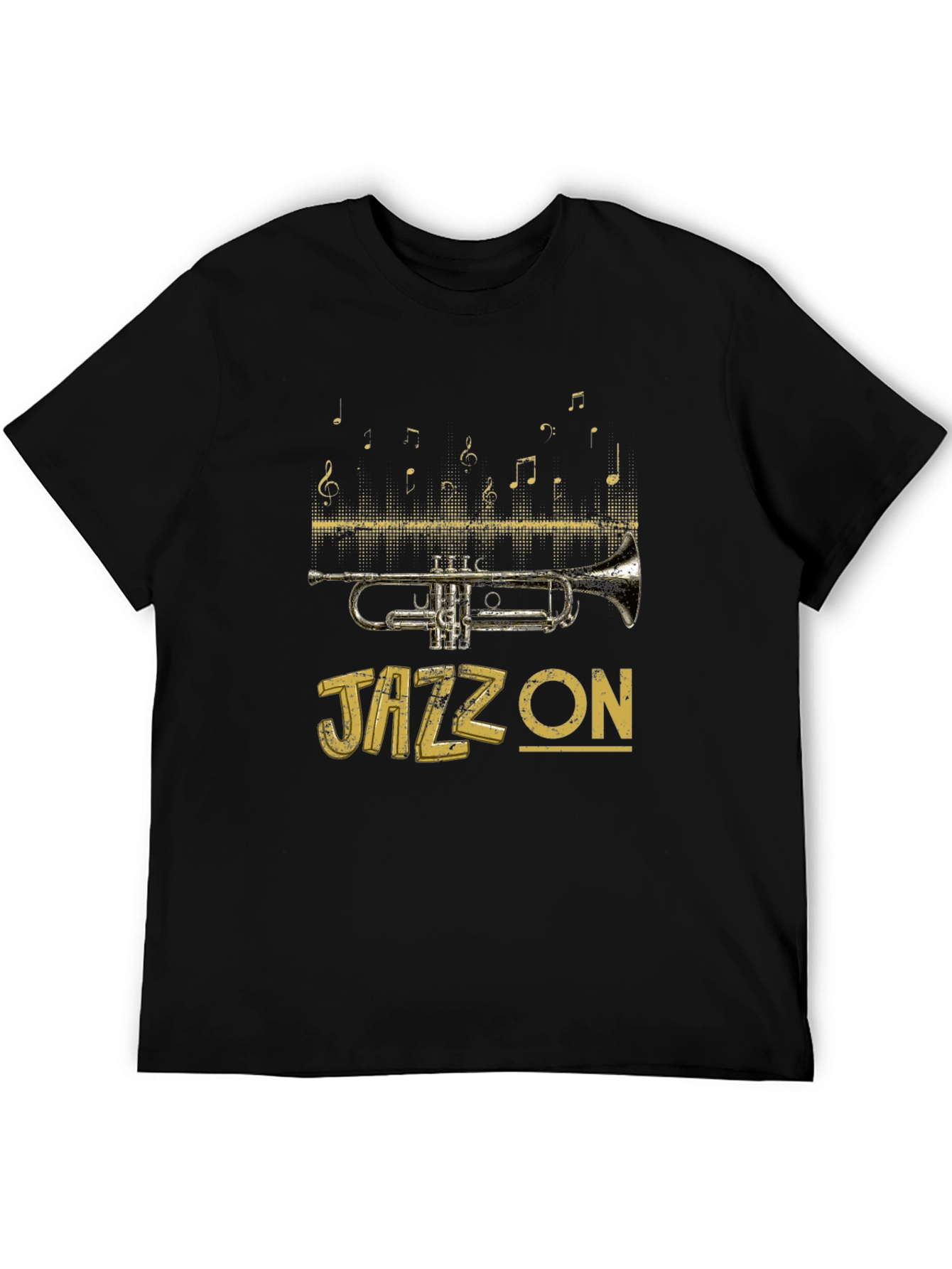 Jazz On T-Shirt - Trumpet Musical Tee