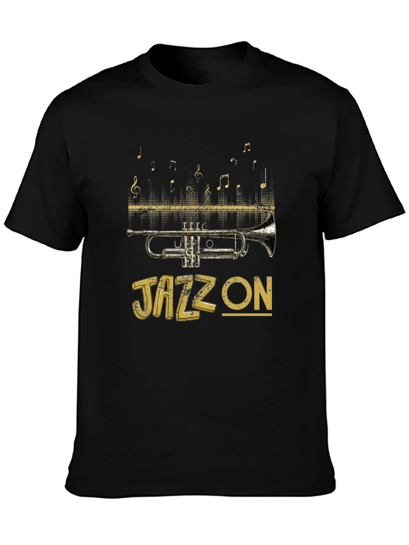 Jazz On T-Shirt - Trumpet Musical Tee