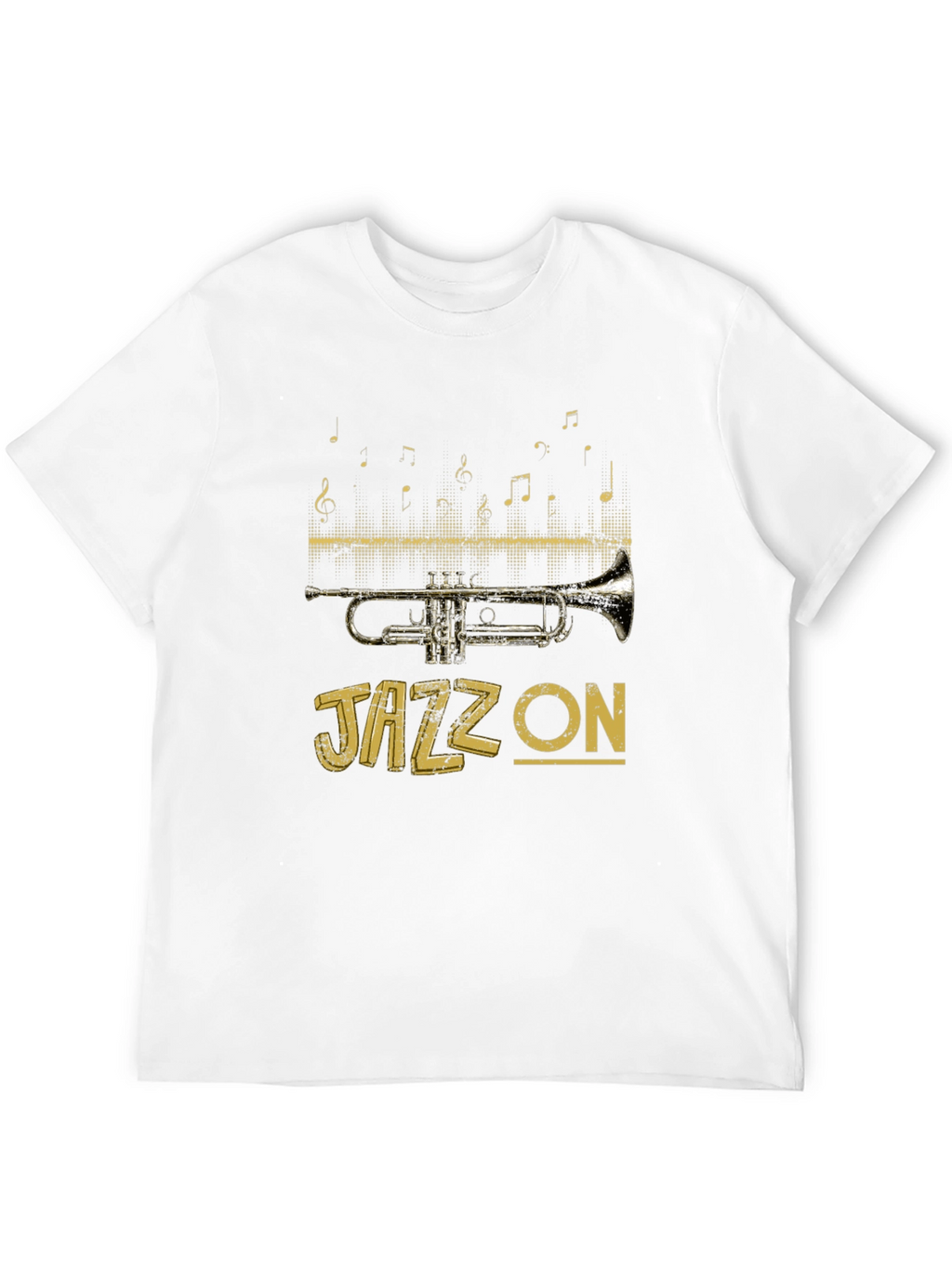 Jazz On T-Shirt - Trumpet Musical Tee