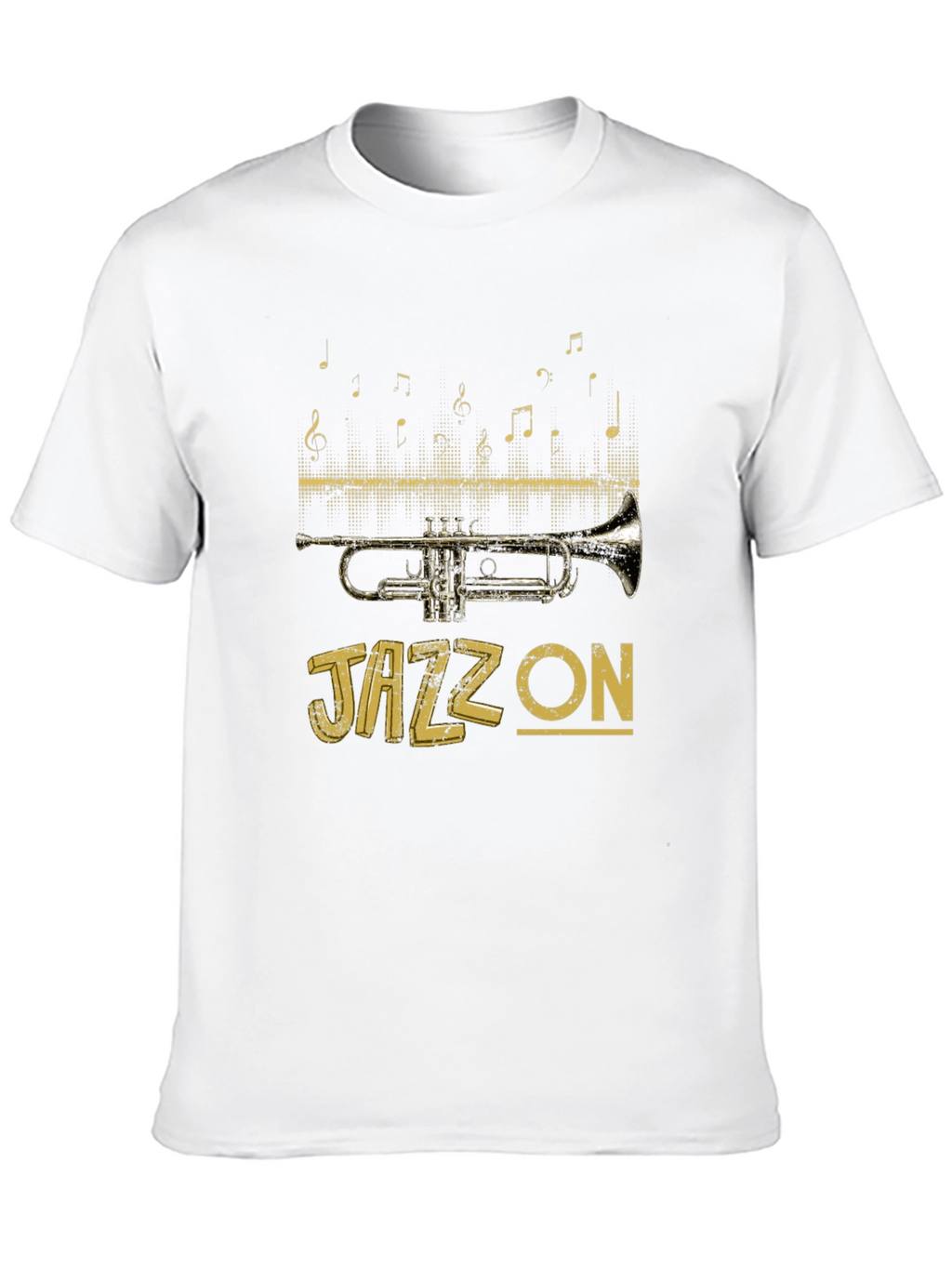 Jazz On T-Shirt - Trumpet Musical Tee
