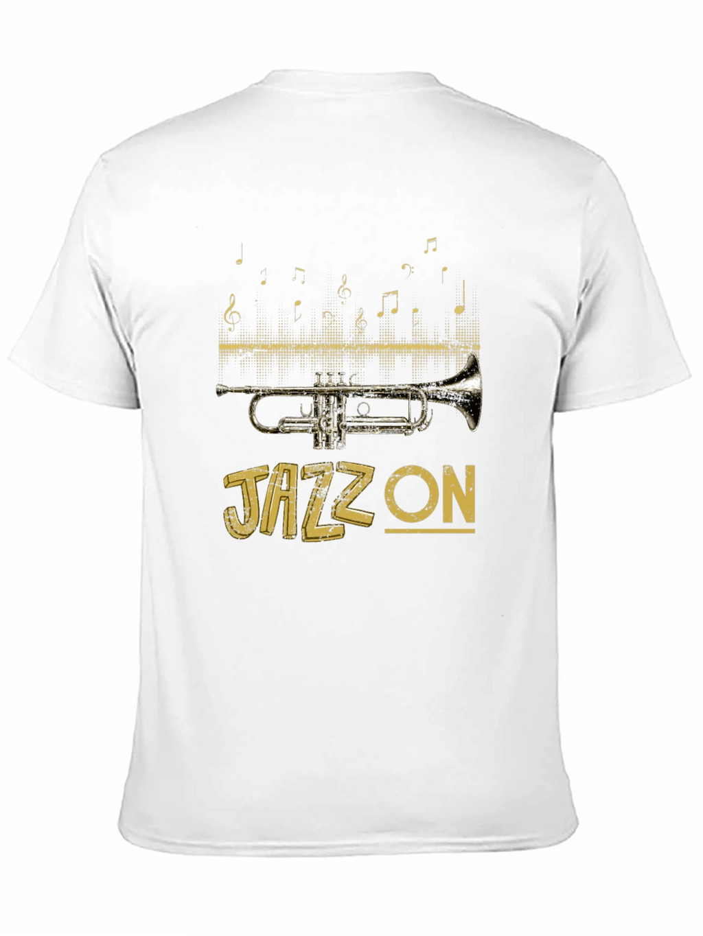 Jazz On T-Shirt - Trumpet Musical Tee