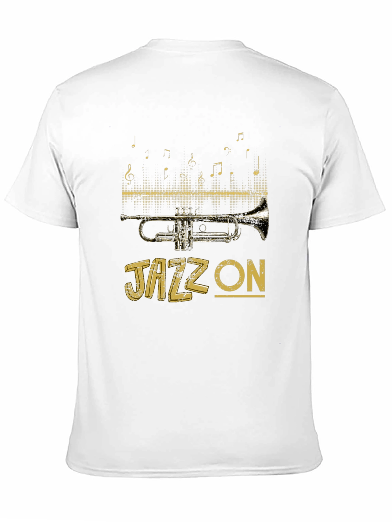 Jazz On T-Shirt - Trumpet Musical Tee