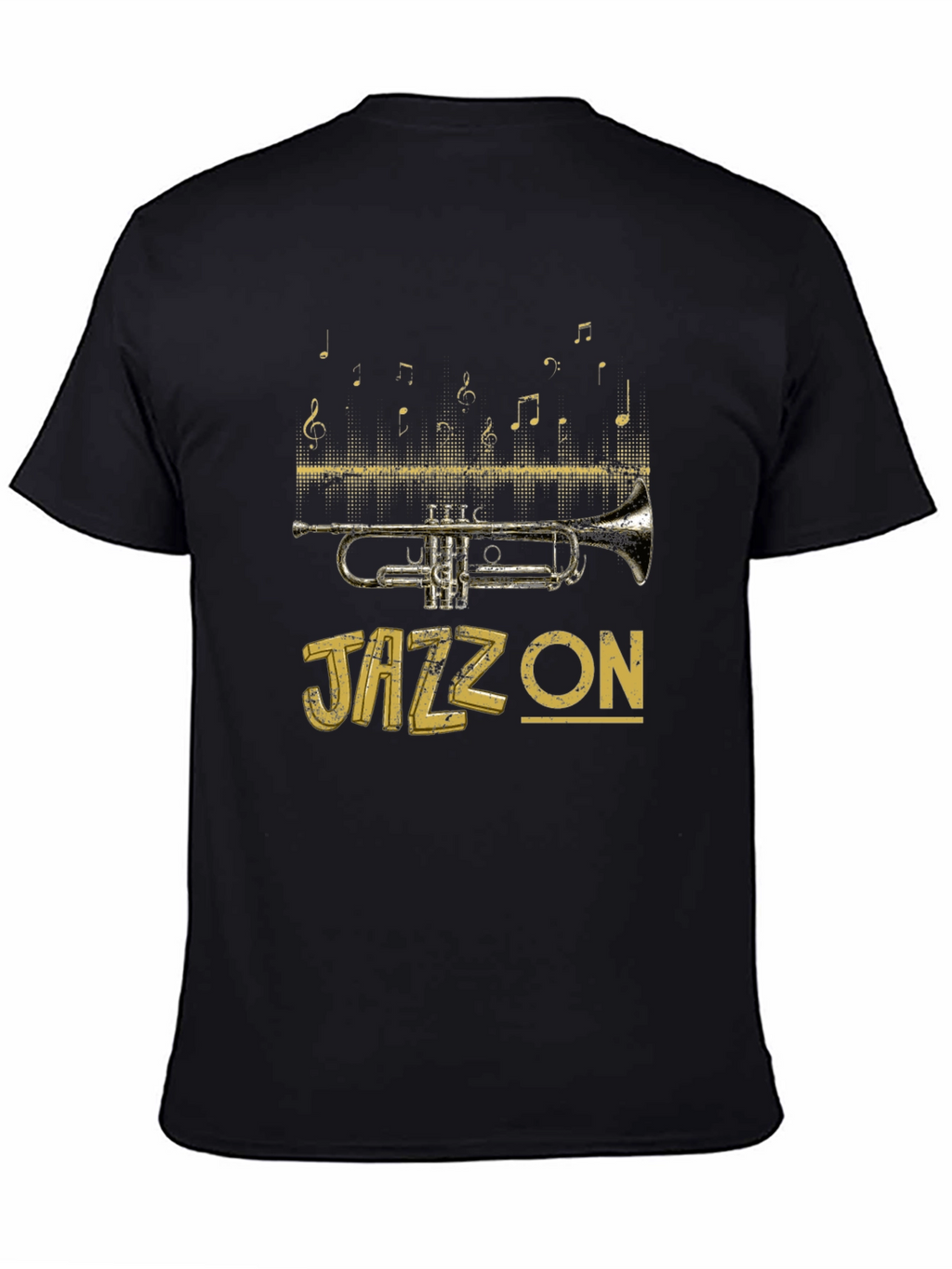 Jazz On T-Shirt - Trumpet Musical Tee