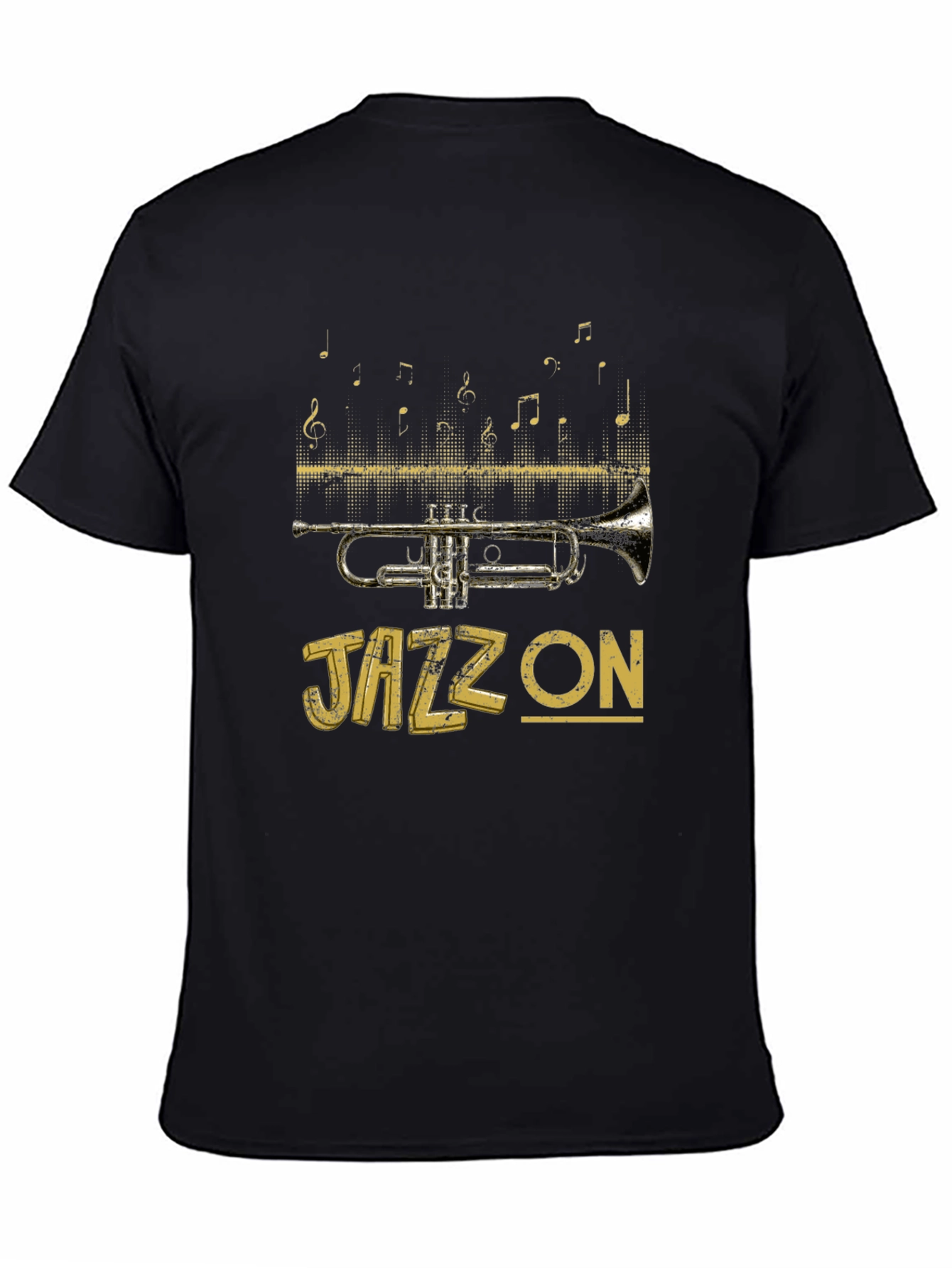 Jazz On T-Shirt - Trumpet Musical Tee