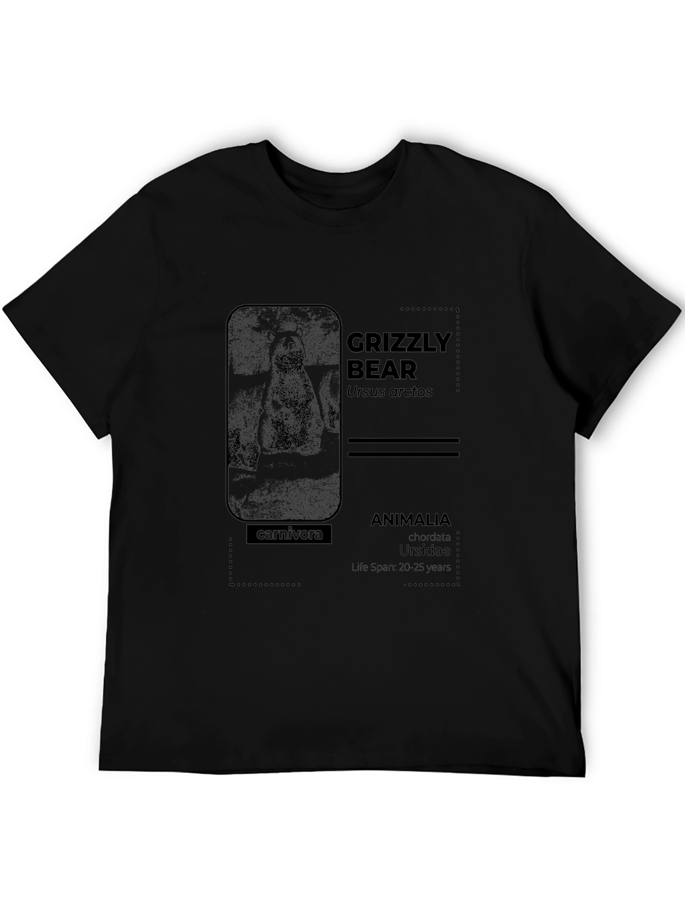 Grizzly Bear Info Graphic T-Shirt
