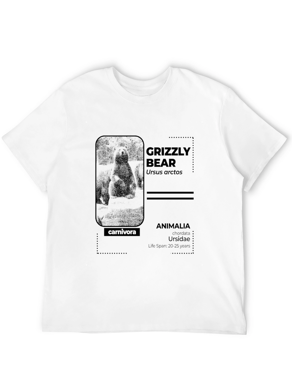 Grizzly Bear Info Graphic T-Shirt