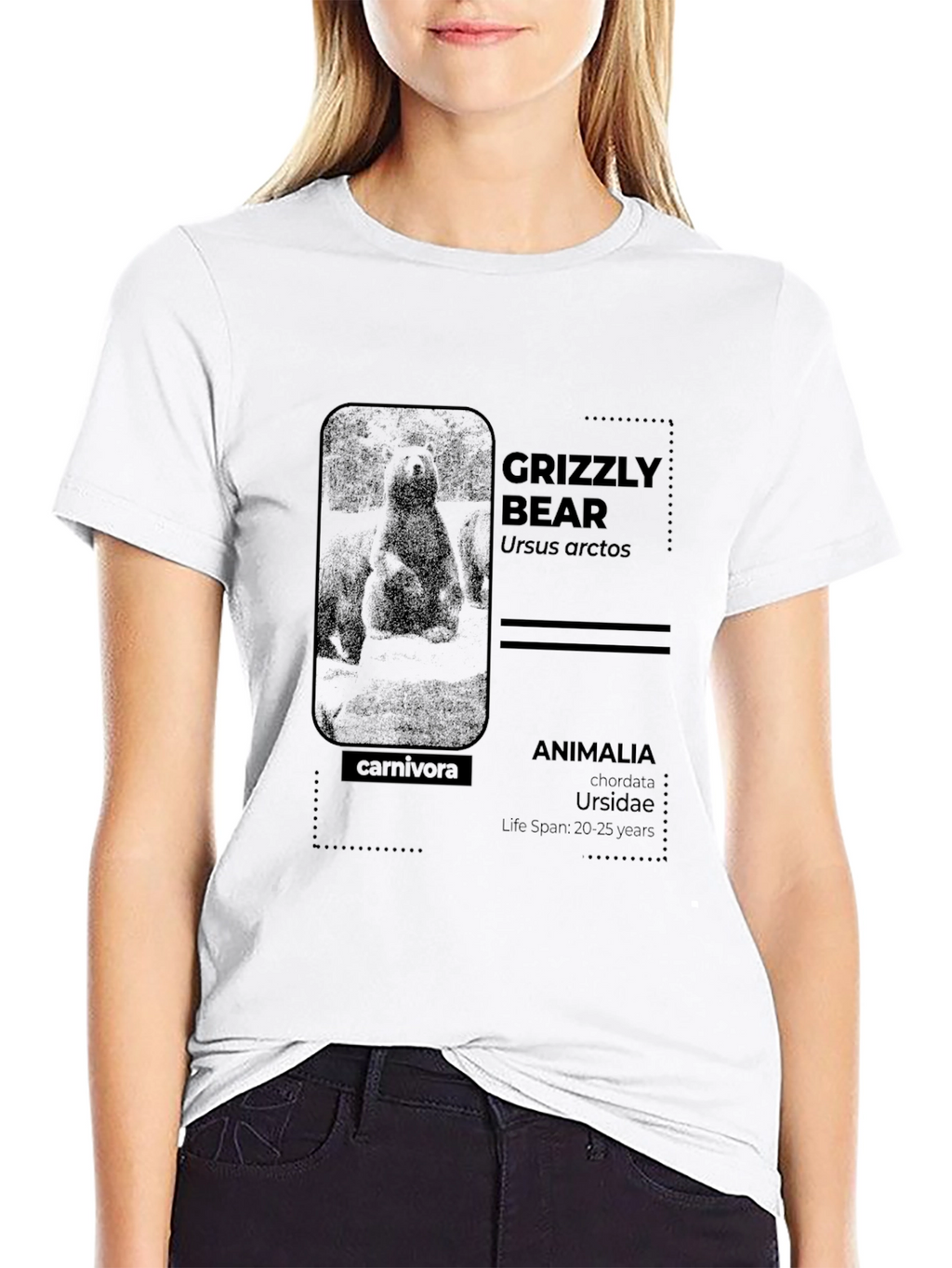 Grizzly Bear Info Graphic T-Shirt