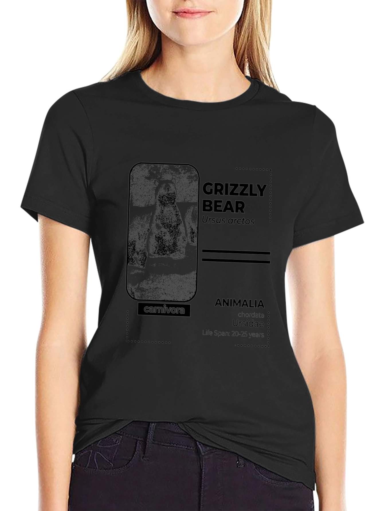 Grizzly Bear Info Graphic T-Shirt