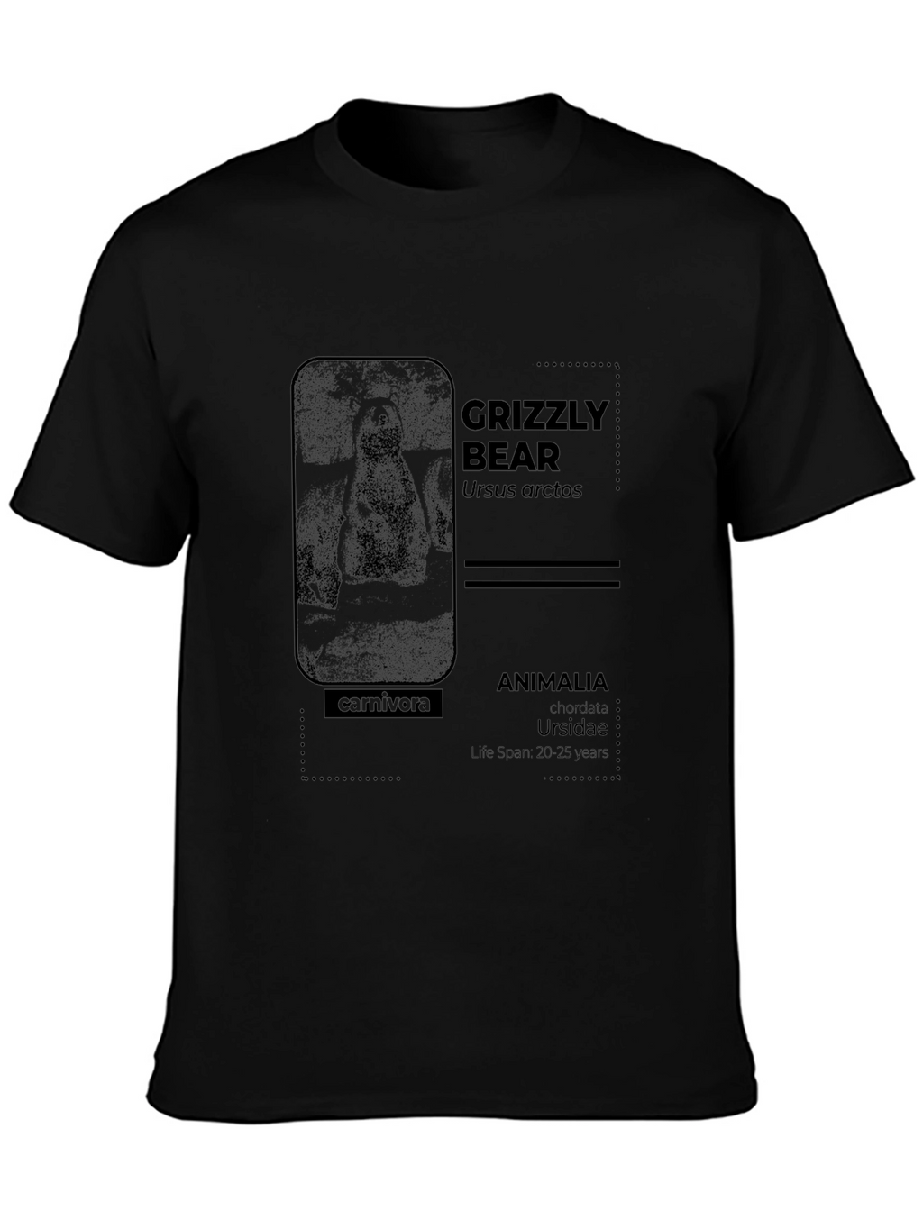 Grizzly Bear Info Graphic T-Shirt