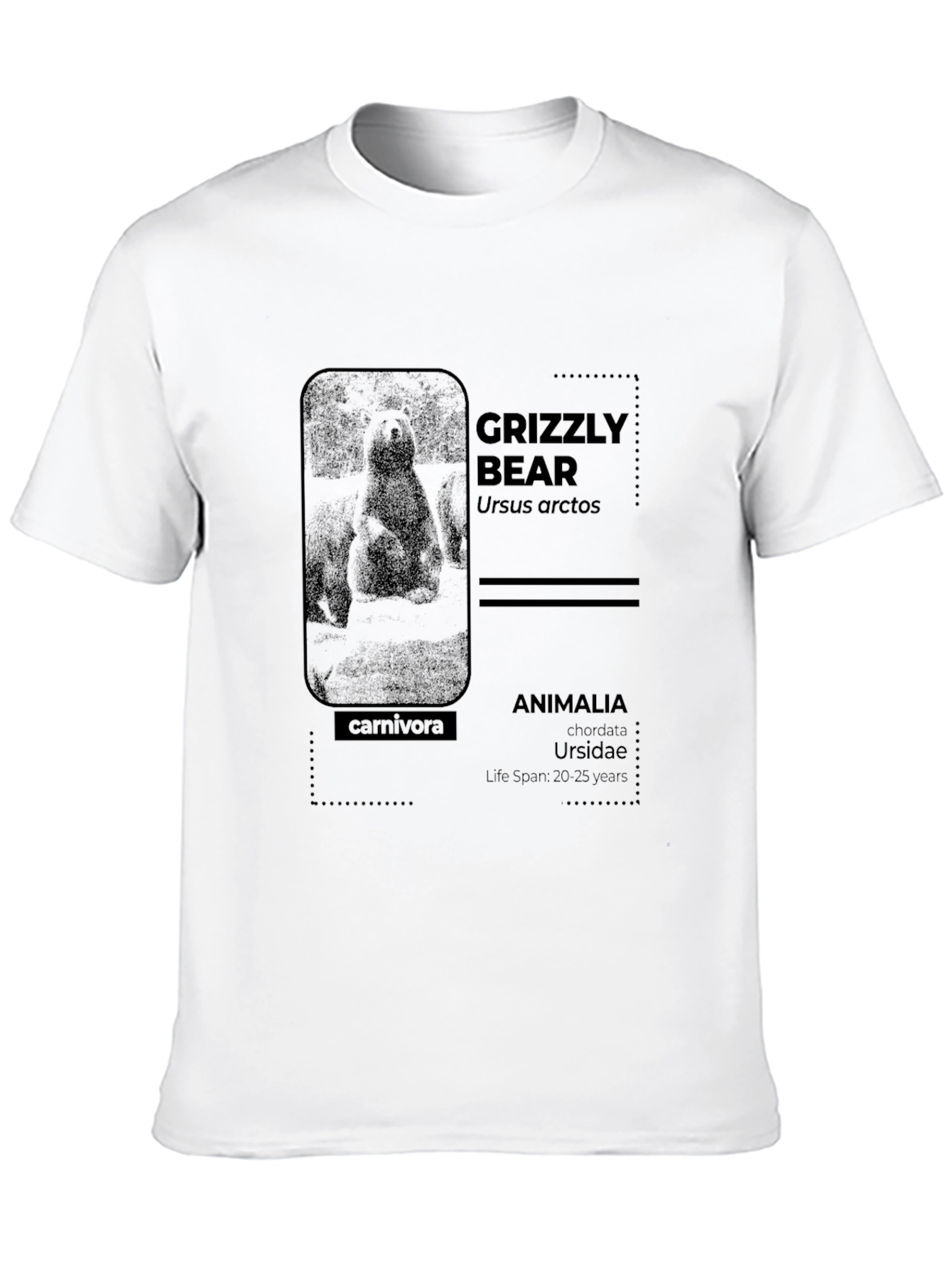 Grizzly Bear Info Graphic T-Shirt