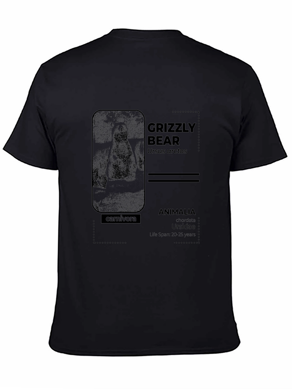 Grizzly Bear Info Graphic T-Shirt