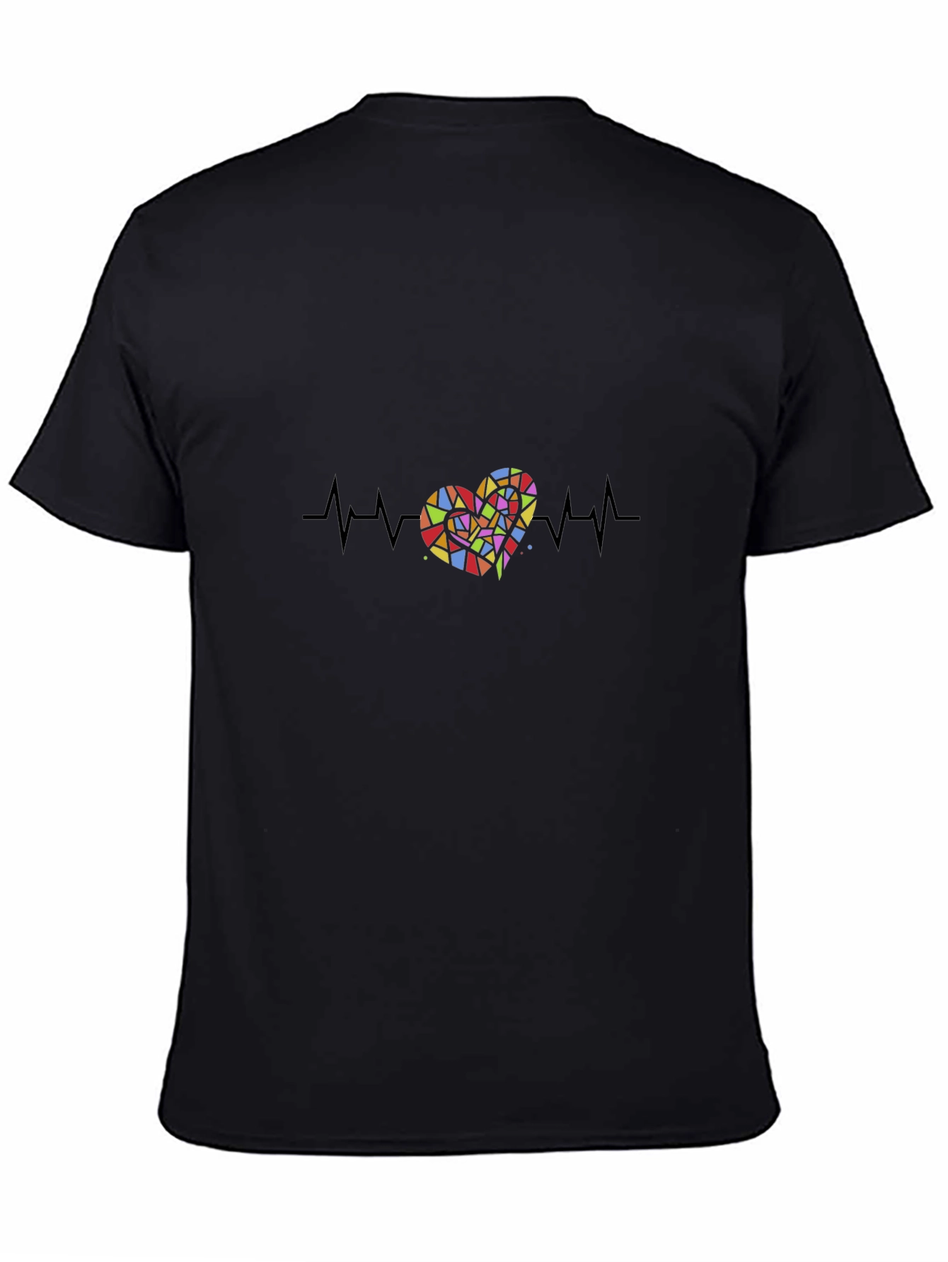 Heartbeat Heart Colorful Graphic Tee