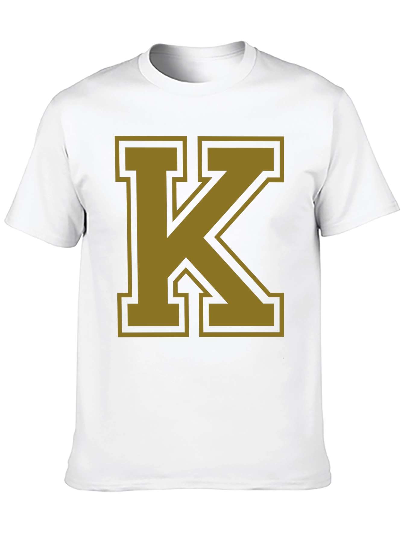 Bold Letter K Graphic T-Shirt - Black