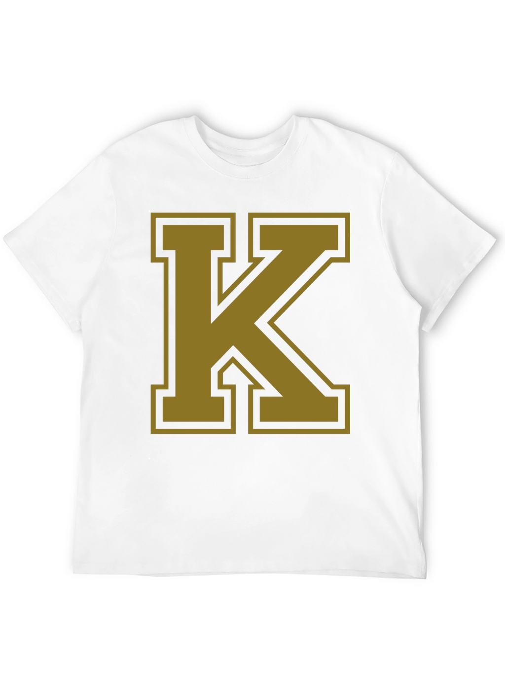 Bold Letter K Graphic T-Shirt - Black