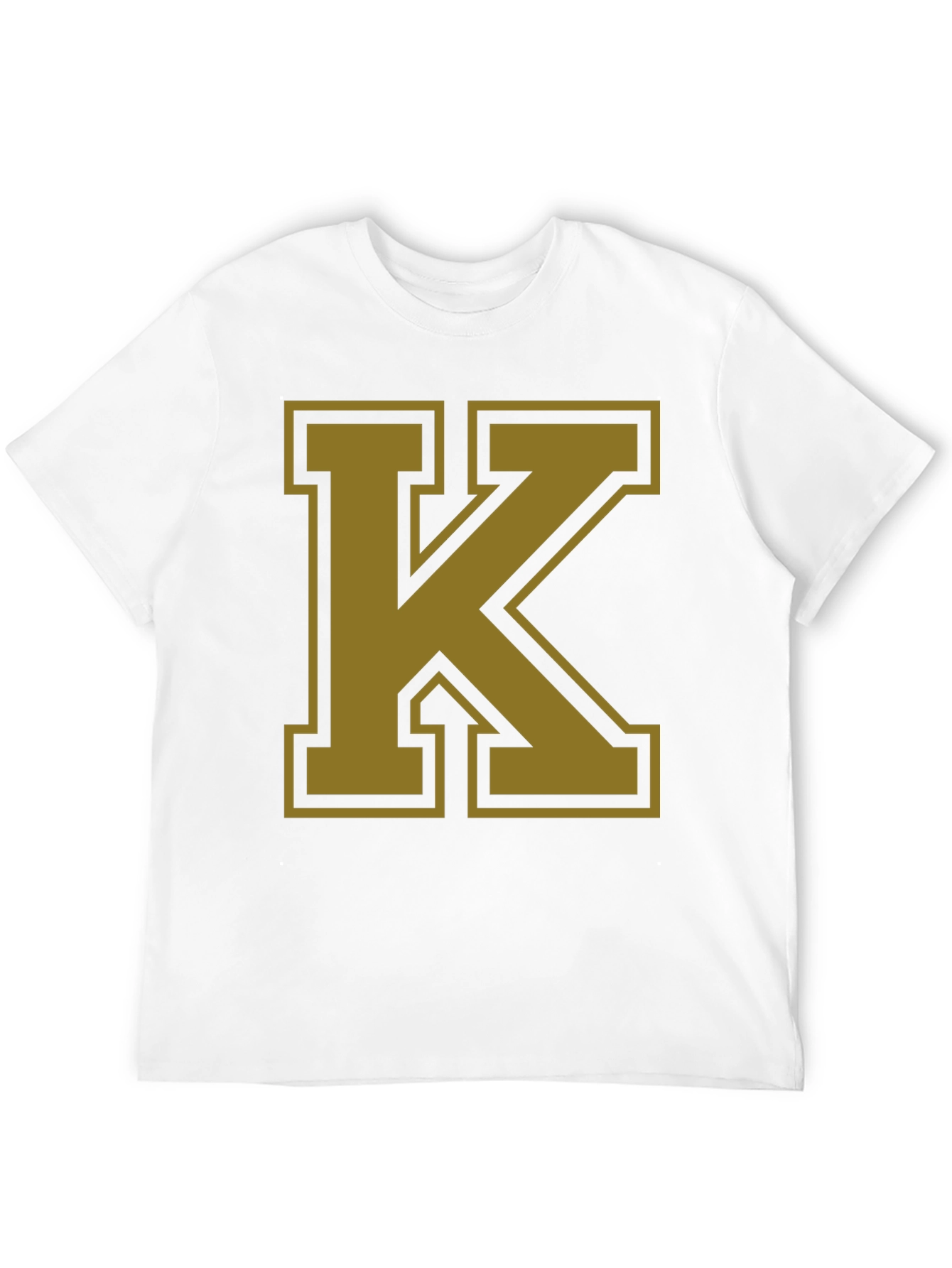 Bold Letter K Graphic T-Shirt - Black