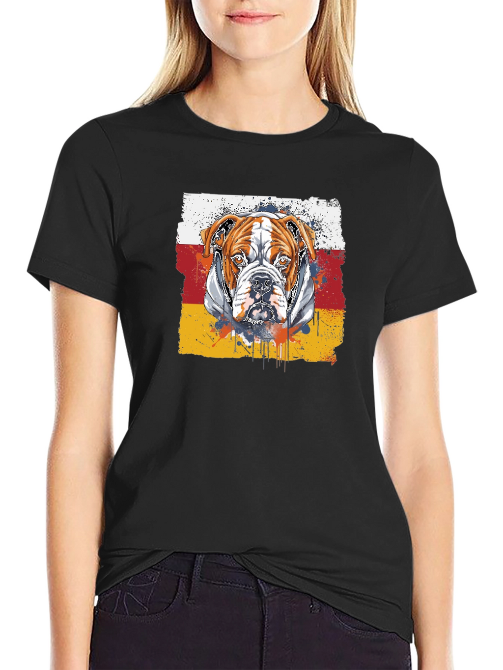 Bulldog Graphic T-Shirt - Stylish Mens Tee
