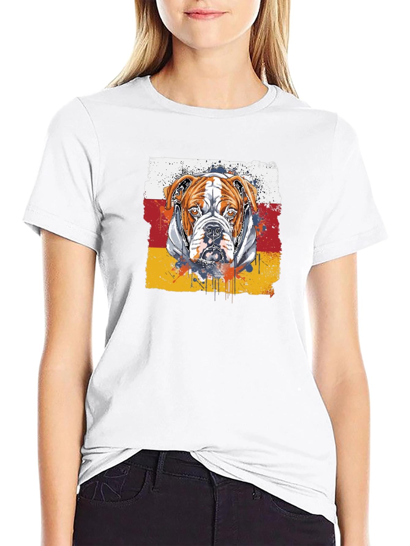 Bulldog Graphic T-Shirt - Stylish Mens Tee