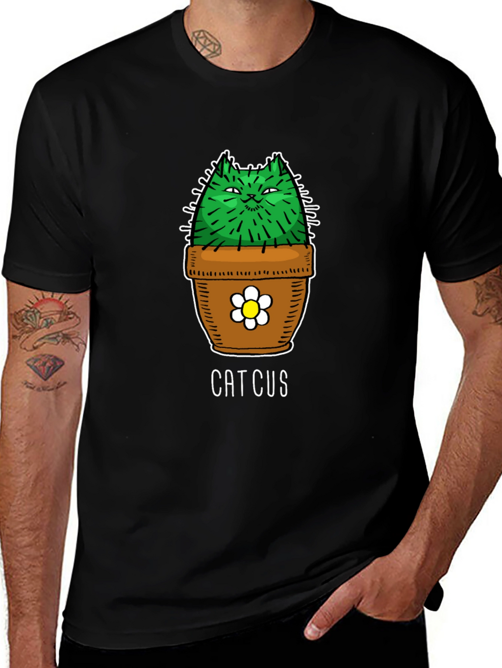 Catcus Funny Graphic T-Shirt