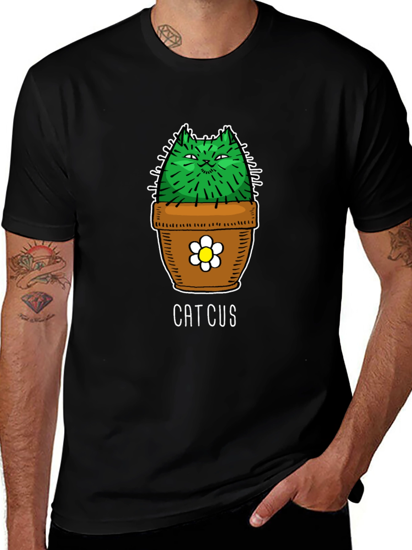 Catcus Funny Graphic T-Shirt