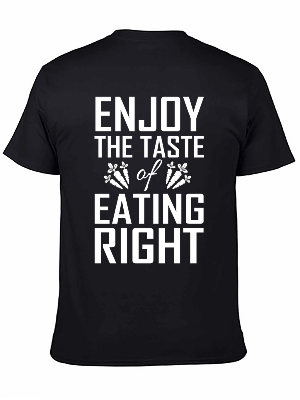 Enjoy Eating Right Black T-Shirt
