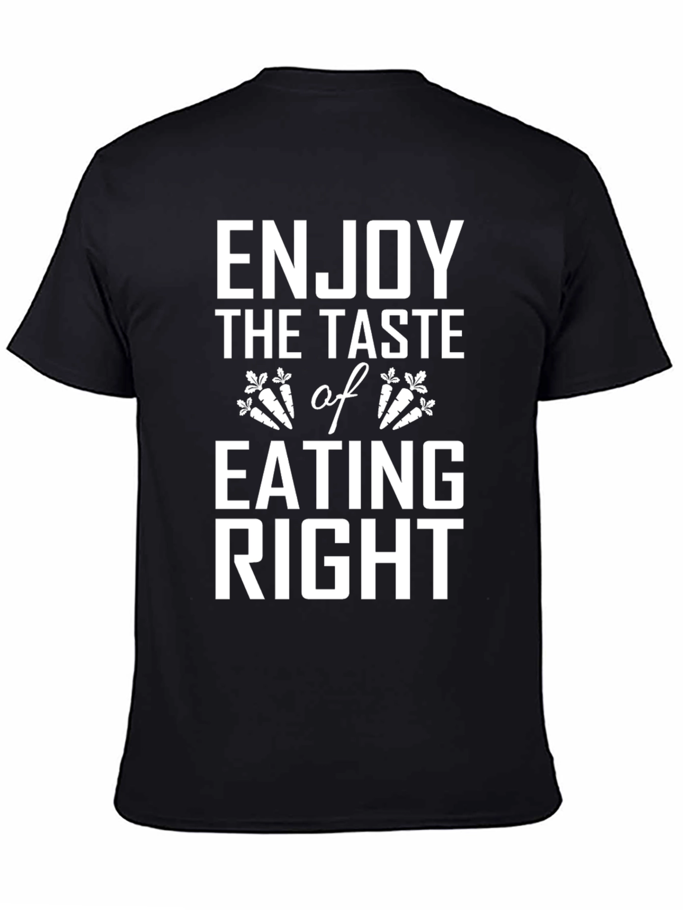 Enjoy Eating Right Black T-Shirt