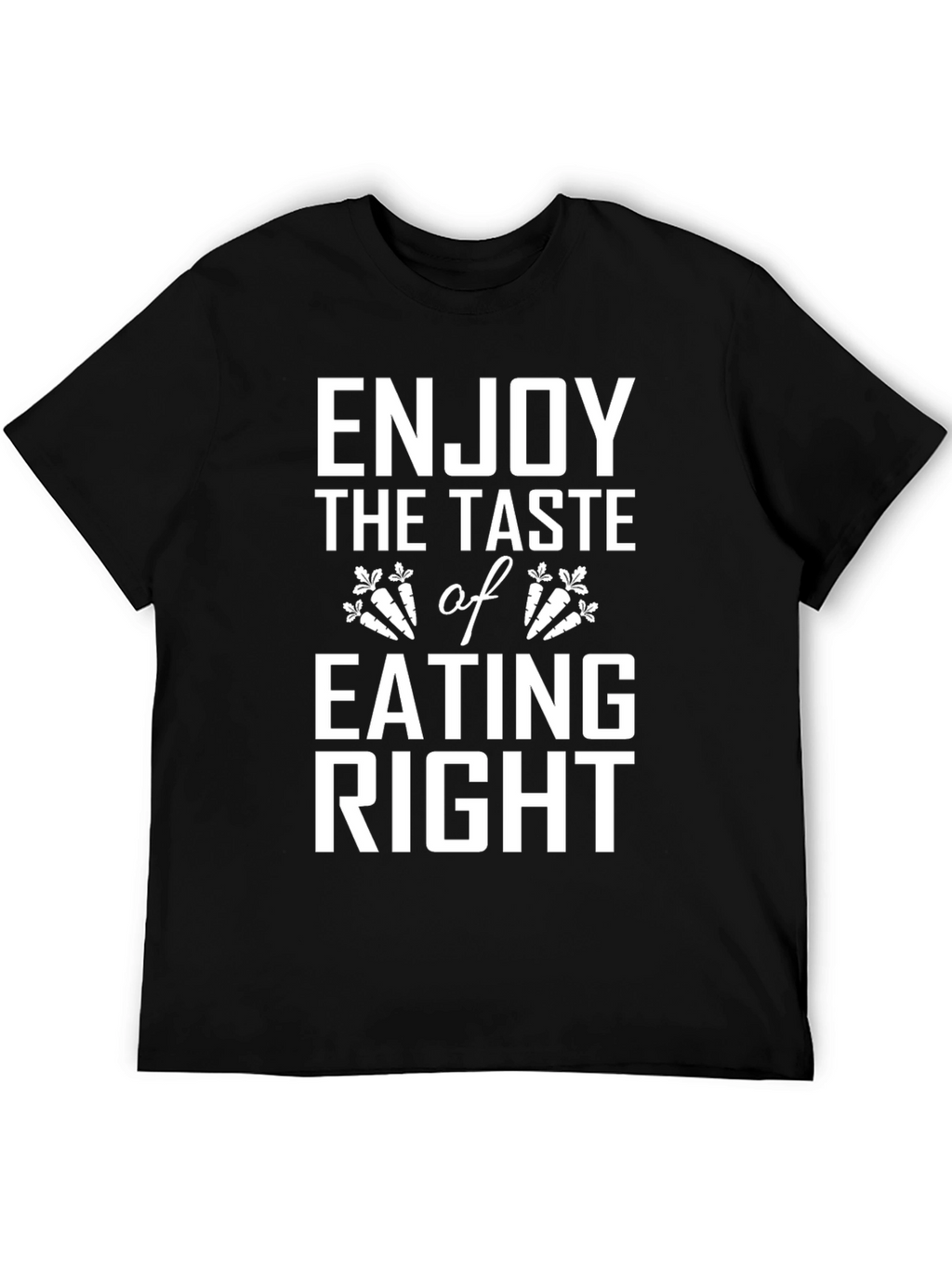 Enjoy Eating Right Black T-Shirt