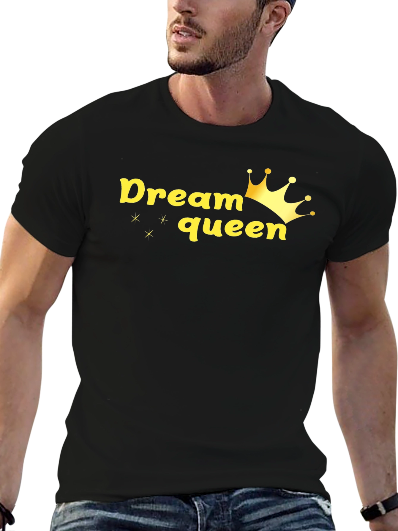 Dream Queen Graphic Black T-Shirt