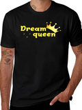 Dream Queen Graphic Black T-Shirt